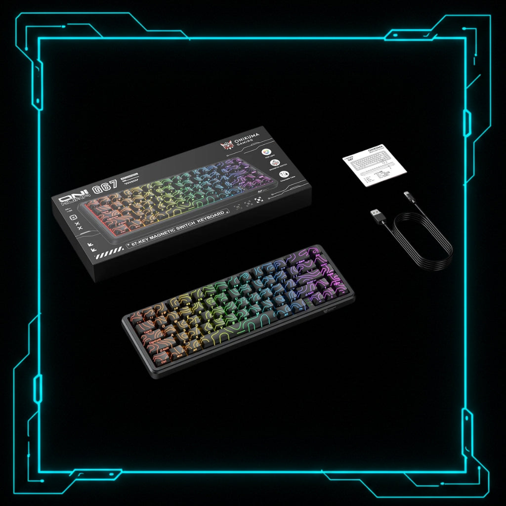 Teclado Mecânico 60 Com Fio RGB - ONIKUMA G67