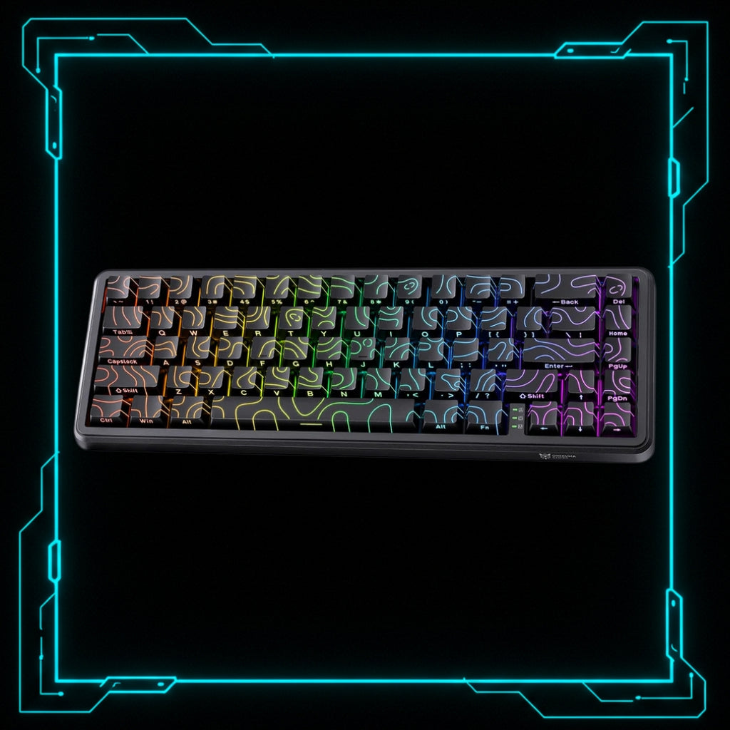 Teclado Mecânico 60 Com Fio RGB - ONIKUMA G67