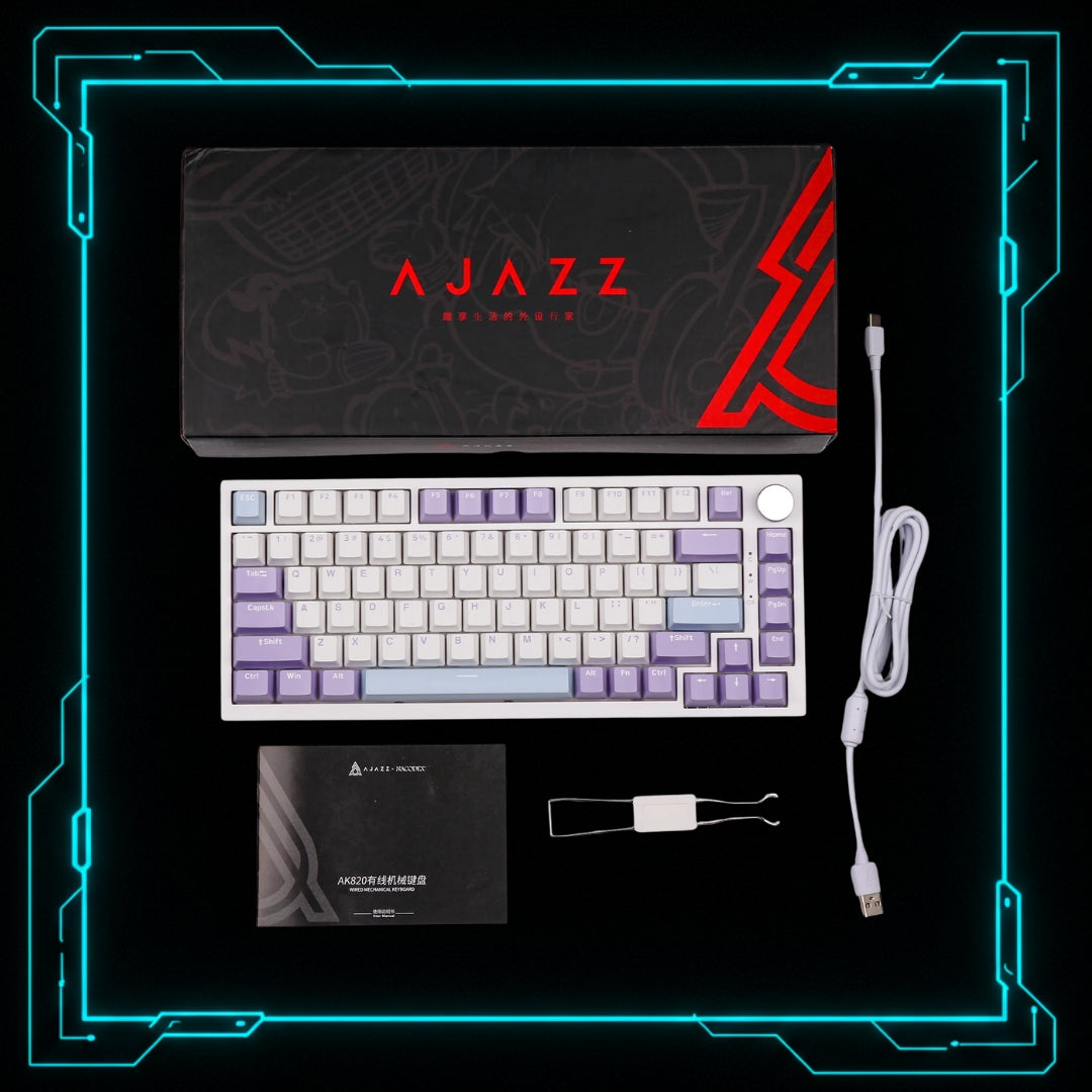 Teclado Mecânico 75 Com Fio RGB - AJAZZ AK820